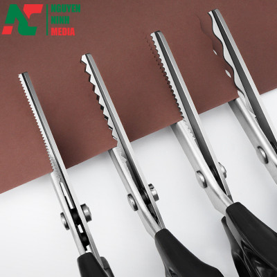 Kéo răng cưa 3mm - 18mm, Kéo cắt viền, Kéo cắt hàng làm thủ công cao cấp (bầu tròn và răng nhọn) - VSP Cao cấp