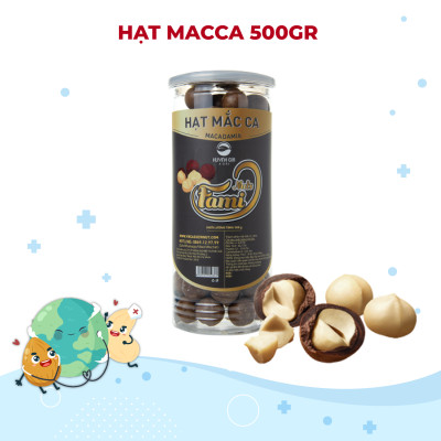 [Tặng Kèm Lưỡi Khui] Hạt Macca Úc Nứt Vỏ Nhập Khẩu - Hũ Nắp Nhôm 500g - Hạt Dinh Dưỡng Cao Cấp FAMINUTS