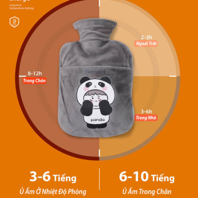 Túi Chườm Giữ Nhiệt Giảm Đau Bụng Kinh Hamart Chườm Nóng Ấm Cơ Thể Chườm Lạnh Hạ Sốt 2 Lớp Bông