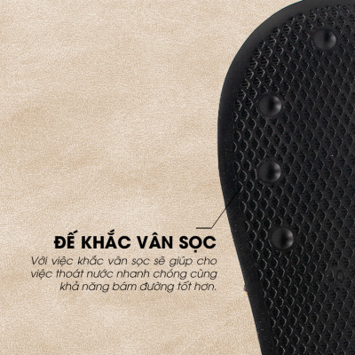 Tomoyo Dép Quai Ngang Da Microfiber Siêu Nhẹ TMD31403