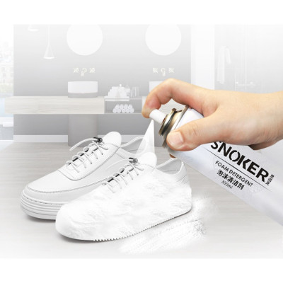 Chai Xịt Tạo Bọt Vệ Sinh Giày SNOKER Cao Cấp 300ml Làm Sạch Giày Cao Cấp Giúp Giày Trắng Sáng