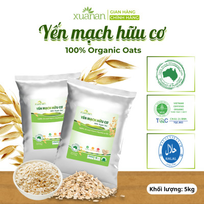 Yến Mạch Hữu Cơ Xuân An [ko đường] Túi 5Kg (Giảm 30%)