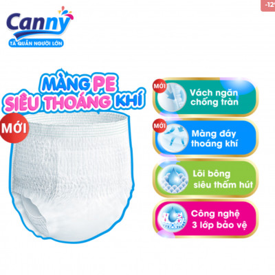 Tã quần người lớn Canny size M 8 miếng