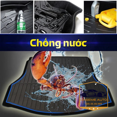 Lót Cốp Nhựa Xe Toyota Yaris Cross 2024, Bản Xăng, Khay Lót Cốp Nhựa Chống Nước, Nhựa Dẻo TPO Bền Bỉ - Hàng Nhập Khẩu