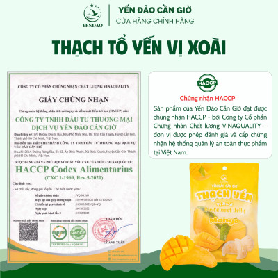Yến Đảo - Thạch Tổ Yến Vị Xoài Hương Vị Trái Cây Tươi Ngon, Dinh Dưỡng Cho Cả Gia Đình