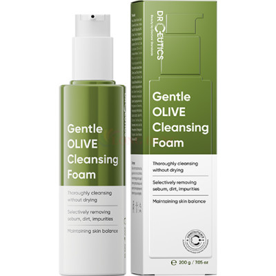 Sữa rửa mặt DrCeutics Gentle Olive Cleansing Foam (200g) - Hàng chính hãng