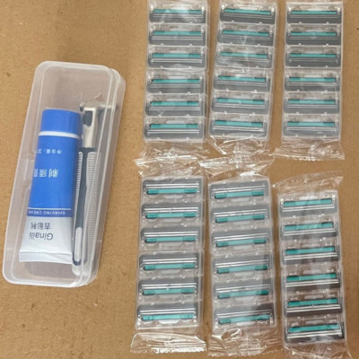 Vĩ dao cao râu 36 lưỡi , siêu bén kèm bàn cạo, .tặng kèm 1 tuýp kem cạo râu dành cho nam cao cấp an toàn và tiện lợi 