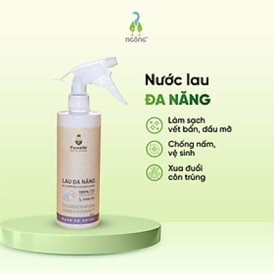 Lau Đa Năng Fuwa3e Cho Kính Bếp Sàn Ban Thờ Sạch Bong Mọi Bề Mặt Hương Nhu - Bạc Hà Thơm Mát Chai 500ml