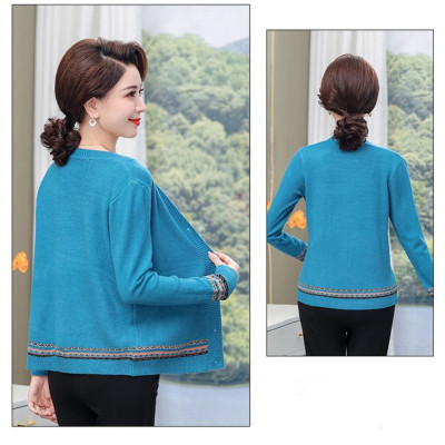 Áo khoác cardigan len trung niên tặng mẹ, tặng bà siêu xinh, len mềm mịn  Ak36