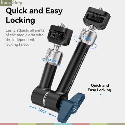 Ulanzi R011A - Khớp Nối Dài 10 Inch Và Kẹp Càng Cua Đa Năng Dành Cho Quay Phim, Chụp Hình - Hàng chính hãng