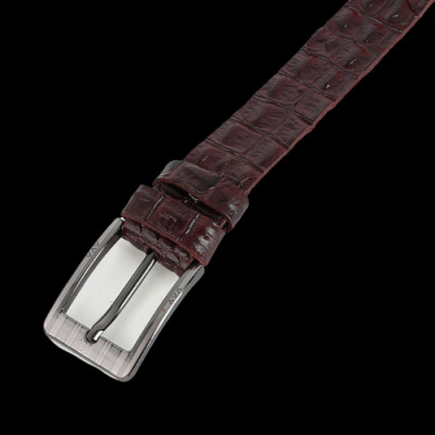 HP4149-50-51 - Thắt lưng nam Huy Hoàng vân cá sấu 1 lớp 3,5P màu da, đen, nâu