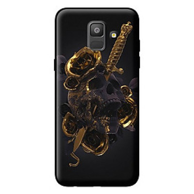 Ốp lưng cho Samsung Galaxy A6 2018 nền hoa vàng 1 - Hàng chính hãng