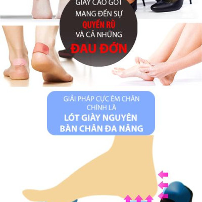 Combo 03 phụ kiện chuyên dùng mang giày cao gót êm chân (mũi tròn) - buybox - BBPK09-11-50