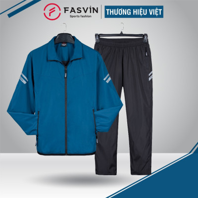 Bộ quần áo thể thao nam FASVIN BD23608.HN chất vải gió dán 02 lớp dày dặn ấm áp