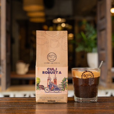 Cà Phê Culi Robusta Rang Xay Nguyên Chất - 90S Coffee Vietnam - 100% Cà Phê Sạch Cao Cấp