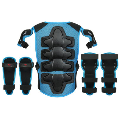 Áo vest bảo vệ Wosawe MO467 cho trẻ em áo vùng Ngực Cột sống lưng với bộ đệm bảo vệ đầu gối