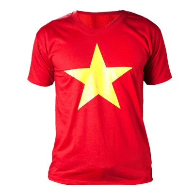 Combo Áo thun cờ đỏ sao vàng + kèm băng đô cổ động tuyển Việt Nam Sportslink
