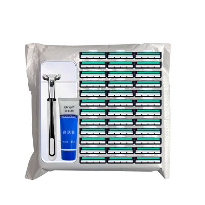 Com bo vĩ dao cao râu 36 lưỡi , siêu bén kèm bàn cạo, .tặng kèm 1 tuýp kem cạo râu dành cho nam cao cấp an toàn tiện lợi 