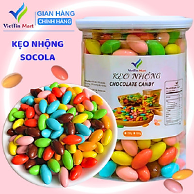 Kẹo Nhộng Socola Sắc Màu VIETTIN MART 500g