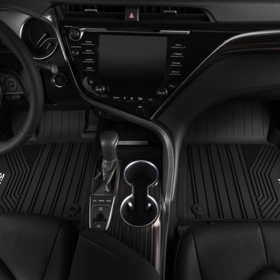 Thảm lót sàn xe ô tô TOYOTA RAV4 2013-2018 Nhãn hiệu Macsim 3W chất liệu nhựa TPE đúc khuôn cao cấp - màu đen