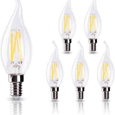 BÓNG ĐÈN LED DÂY TÓC EDISON HÌNH NẾN 6W