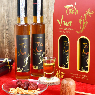 Combo 4 chai Rịu Sâm Đông trùng hạ thảo [MUA 3 TẶNG 1]Rịu Tiến Vua Đông Trùng Hạ Thảo Vacofarm Chai 300ml - Bồi bổ sức khỏe, làm chậm lão hóa