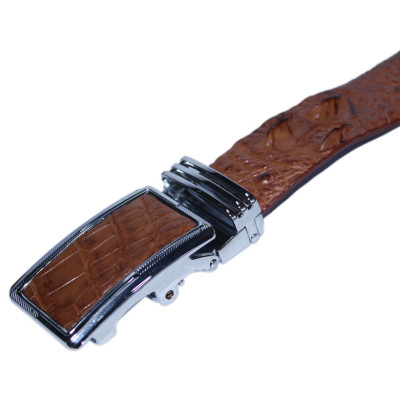 HP4204-05-06-70 - Thắt lưng nam da cá sấu Huy Hoàng nguyên con 3,5P màu đen, nâu đỏ, vàng, nâu đất