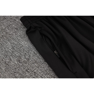 Bộ Quần Áo Thể Thao Nỉ Barcelona - Đen bản nhập Trung cao cấp