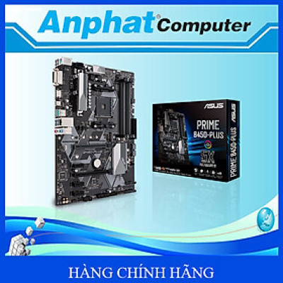 Bo mạch chủ Main ASUS PRIME B450-PLUS Socket AMD AM4 - Hàng Chính Hãng