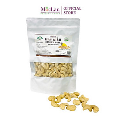 Hạt điều tách vỏ đã sấy giòn, nguyên hạt Bình Phước thơm ngon loại 1 MộcLan HEALTHY FOODS - 250G, 500G