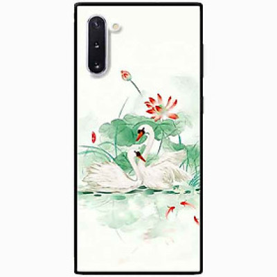 Ốp lưng in cho Samsung Note 10 Mẫu Đôi Thiên Nga