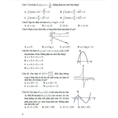 Sách - Bộ Đề Ôn Tập Thi Tốt Nghiệp THPT Môn Toán - Thích Hợp Dùng Cho Các Kì Thi Đánh Giá Năng Lực - Hồng Ân