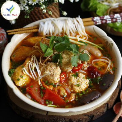 2 gói gia vị cô đặc nấu bún riêu cua cực ngon (1gói/4 viên)