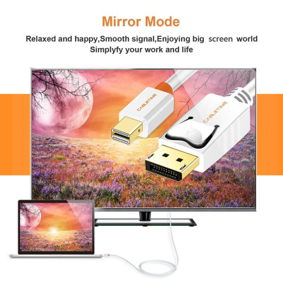 Cáp chuyển đổi di động Thunderbolt DP - DP, cổng HD cho máy chiếu HDTV, PC