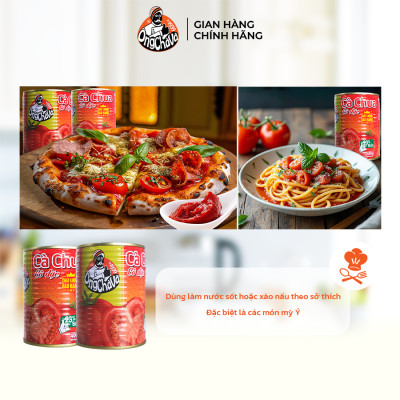 Cà Chua Cô Đặc Tomato Paste 400gr Thượng Hạng thương hiệu Ông Chà Và - Hàng Chính hãng