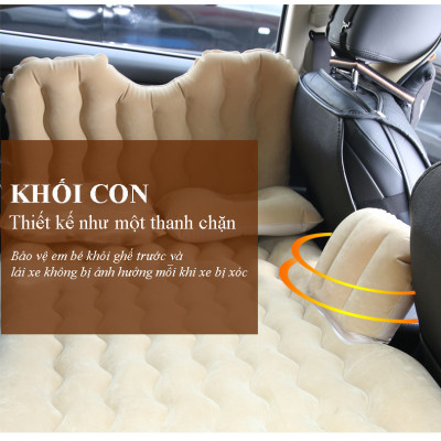 Nệm hơi cho xe ô tô 5 chỗ, 7 chỗ chân rời để đồ tiện dụng, có thanh chặn chống va chạm đầu