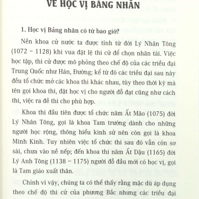 Việt Nam Đất Nước-Con Người - Những Bảng Nhãn Trong Lịch Sử Việt Nam (Tái Bản 2023)