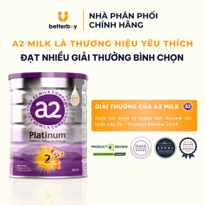 Combo 3 Lon Sữa a2 Milk a2 Platinum Premium Toddler Milk Drink Đủ Số Lon 900g