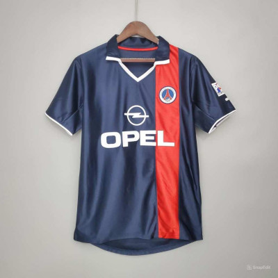 Áo Bóng Đá Retro PSG 2001 - Sân Nhà bản cao cấp vải Cotton Polyester