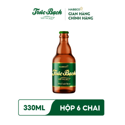 Bia Trúc Bạch IPA Craft - Hộp 6 chai 330ml