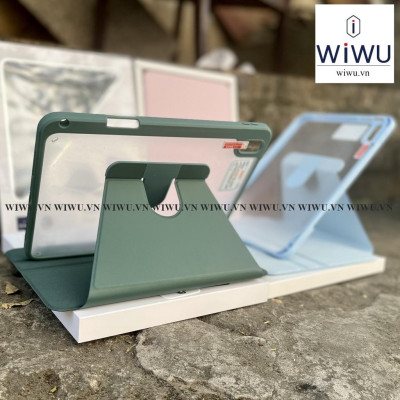 Bao da Wiwu Folio Smart Case Cho IPad Gen 9 , 10 2022 , Pro 11 inch 2024 , M4 , Air 4 ,5 , 6 M2 , Có khe để bút - Hàng chính hãng
