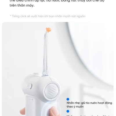 Máy Tăm Nước Sóng Siêu Âm Usmile C10 - Hàng Chính Hãng