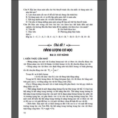 Hướng dẫn trả lười câu hỏi & bài tập khoa học tự nhiên 9 (dùng lèm sgk chân trời sáng tạo) (HA-MK)