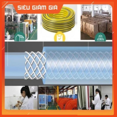 Bộ dây vòi xịt nước rửa xe,tưới cây .tăng áp 3 lần,loại 3m, 5m 206587 đầu đồng,cút đồng,nối đồng+tặng móc khoá
