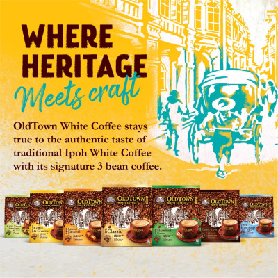 Cà phê trắng hòa tan 3 trong 1 Oldtown White Coffee Extrarich - Đậm Cà Phê