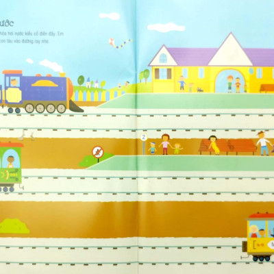 First Sticker Book - Sách Dán Hình Đầu Đời Cho Bé - Tàu Hỏa