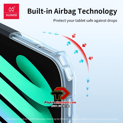 Ốp lưng chống sốc cho iPad Air 5 2022 10.9 inch chính hãng XUNDD có giá đỡ 3 chế độ - Hàng chính hãng