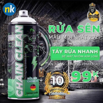 Combo 3 chai Sprayking Dưỡng nhám,Rửa sên và dưỡng sên 400ML