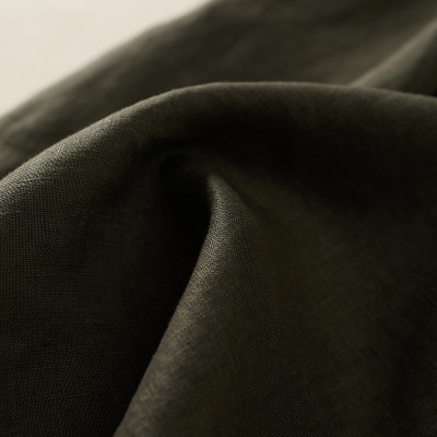 Đầm sơ mi ulzzang suông nữ, Đầm linen thời trang hè nữ kèm đai eo màu xanh rêu Haint Boutique HB75