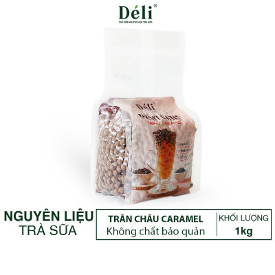 Combo Bôt sữa Cao Cấp 1kg+ Hồng trà 400gr+ Trân châu caramel Déli 1kg, nguyên liệu pha chế trà sữa trân châu